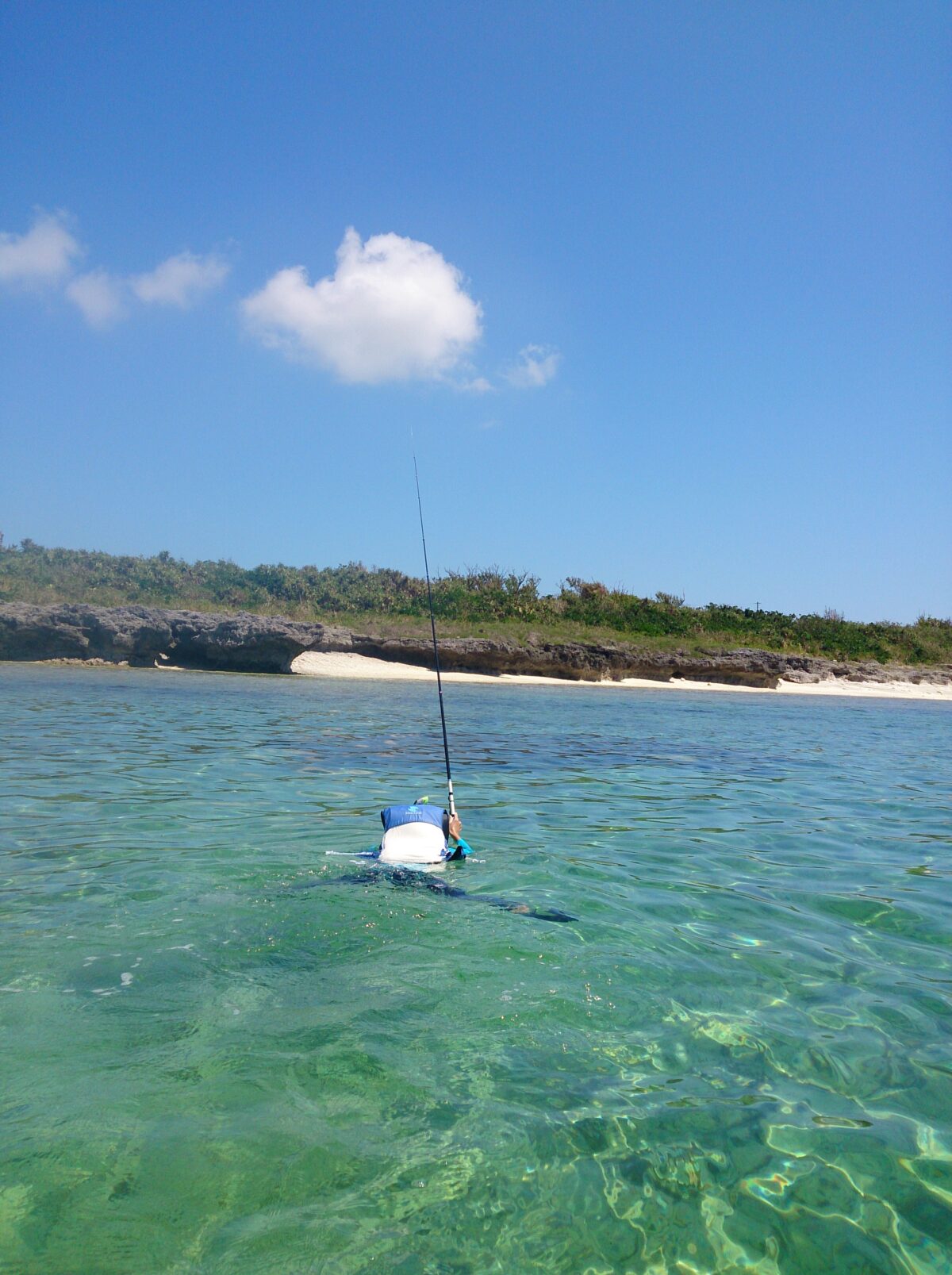 黒島で泳ぎ釣り