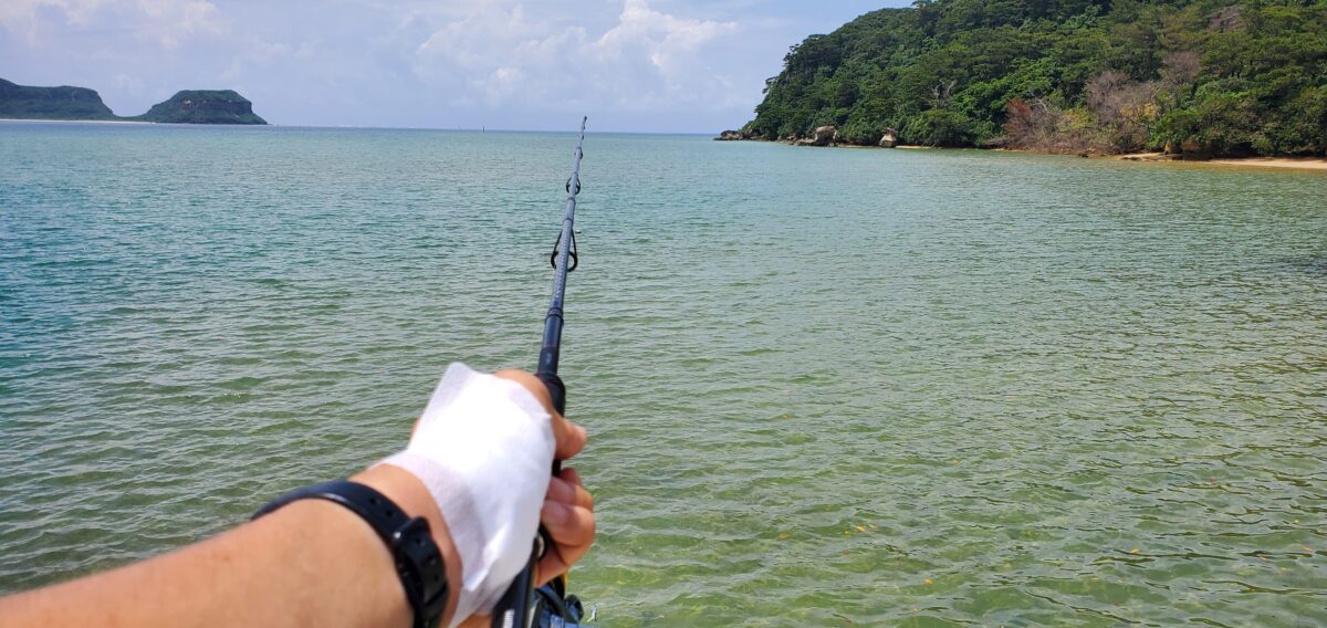 負傷２日目で釣りができるか？