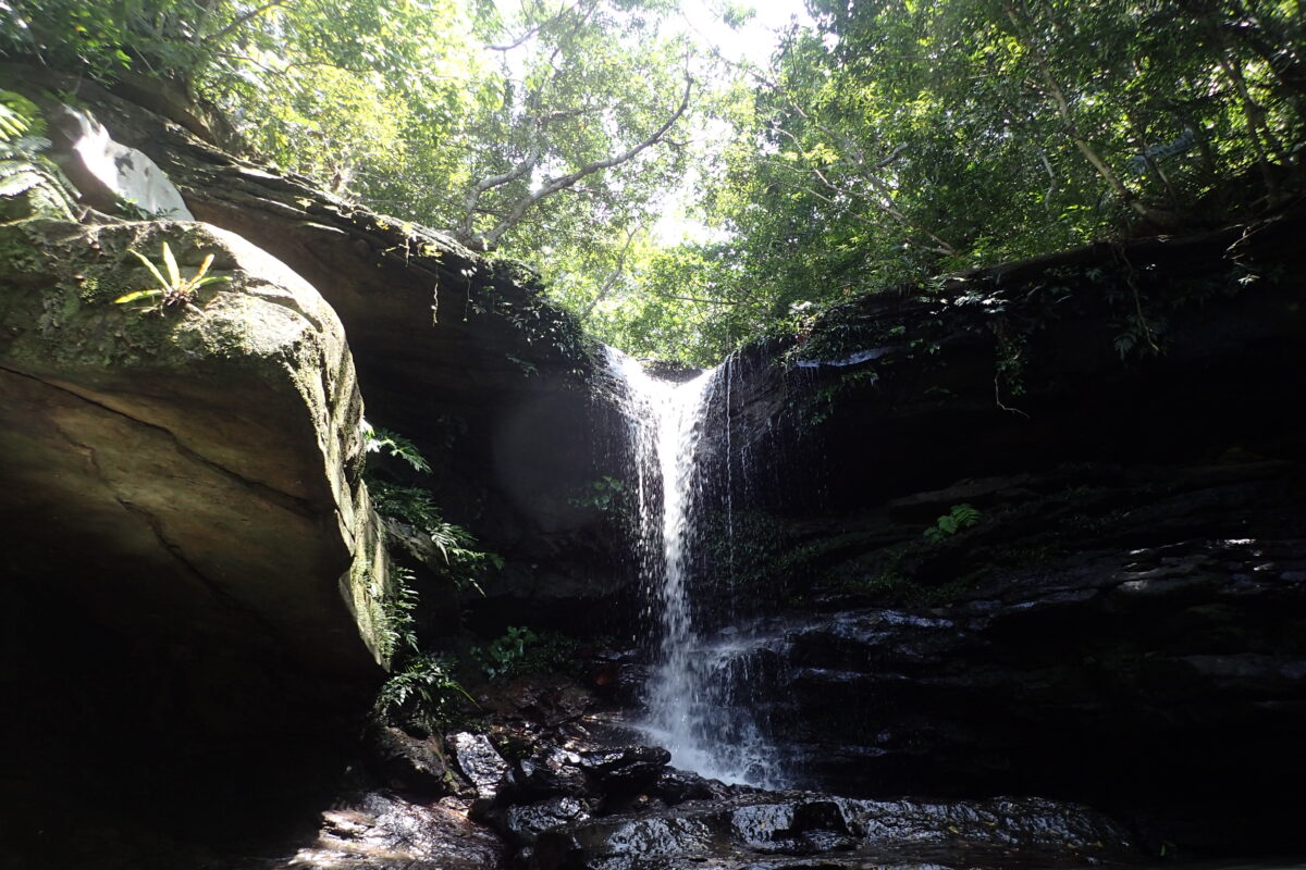我が家のカメラで撮影、クーラの滝