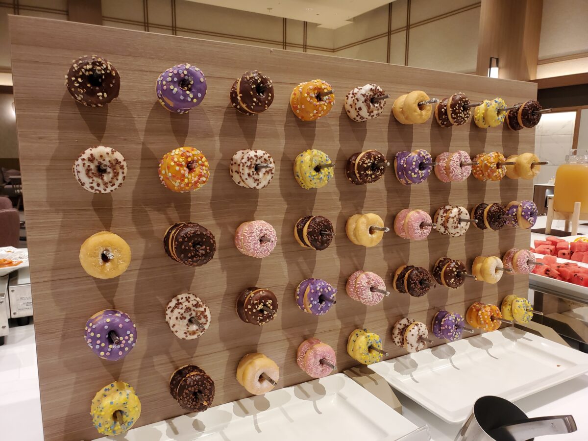 ドーナッツは見栄えしますね