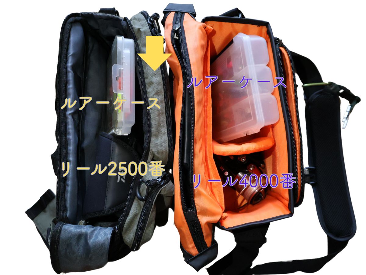 フィッシングバッグ　VS　カメラバッグ