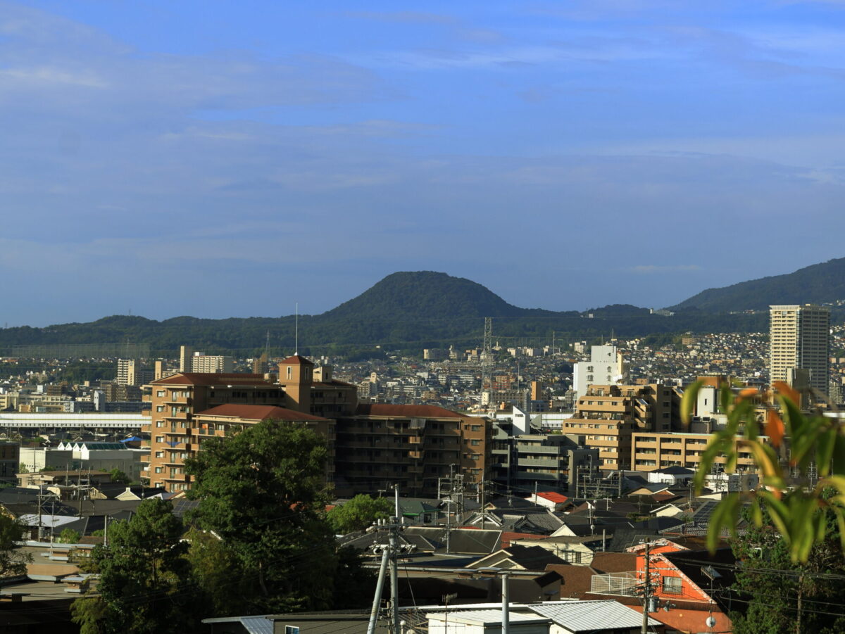 写真中央が甲山