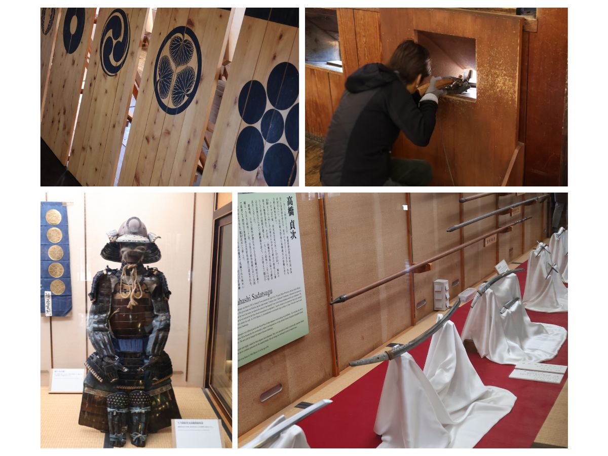 松山城内の展示物